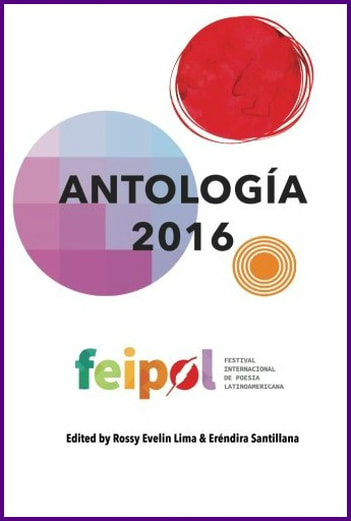 Book cover of Antologia 2016. There is a picture of three colorful circles.